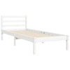Bed Frame with Headboard White 90x200 cm Solid Wood vidaXL