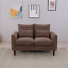 2 Seater faux leather/Linen Fabric Love Seat Sofa Armchair with Footstool Couch