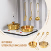 Kids Chef Pretend Play Toy Play Kitchen Toy Set-Golden