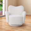 Teddy Velvet Single Swivel Cuddle Chair Accent Armchair Padded Seat Leisure Sofa