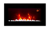 2025 TRUFLAME™ 7COLOUR LED BLACK 72CM WIDE GLASS FLAT ELECTRIC WALL MOUNTED FIRE