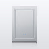 LED Bathroom Mirror Cabinet With Shaver Socket Dimmable Light Demister 500×700mm