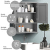 Double Door Bathroom Cabinet Wall Mounted Storage Cabinet Medicine Cabinet