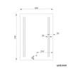 Bathroom Mirror with Shaver Socket LED Illuminated Demister Wall Mounted