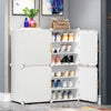 Interlocking Shoes Organiser Cabinet Hallway Storage Shelf Rack Holds 24 Pairs