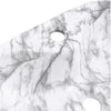 Marble Effect Ceramic Rectangle Counter Top Wash Basin Bowl Bathroom Vessel Sink