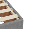 Box Spring Bed with Mattress Frame Light Grey 180x200 cm Fabric vidaXL