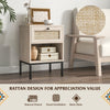 Boho Style Nightstand Set of 2 Compact Side Table Sofa Side Bedside Table