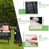Rattan Garden Furniture 4 Piece Set Black Outdoor Chairs Table Sofa Conservatory