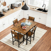 Rustic Drop Leaf Dining Table Extendable Kitchen Small Metal Folding Table Desk