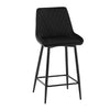 2x Velvet Bar Stool Metal Leg Breakfast Pub Chairs Kitchen Counter Furniture