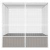 Bird Cage Grey 213.5x217.5x211.5 cm Galvanised Steel
