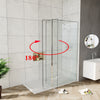 Walk In Shower Enclosure Screen With 300mm Flipper Panel Wet Room Glass Door
