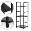 Table Bed Sofa Side Nightstand Storage Drawer Shelf Home Study Living Room Black