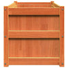 CIADAZ Garden Planter Wax Brown 90x50x50 Solid Wood Pine, Planters For K6K8
