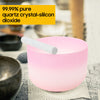 10" Crystal Singing Bowl C Note Heart Chakra Quartz Sound Healing Meditation