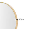 Wall Mounted Bathroom Mirror Cosmetic Makeup Shaving Mirror HD Glass Metal Frame