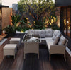 Rattan Garden Furniture Set 7 Seater Dining Table Outdoor Corner Sofa w/Cushions