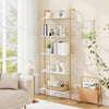 Tall Open Bookshelf Storage Rack Display Shelf Plant Stand-White