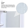 Modern Bathroom Cabinet with 2 Doors Wall Mounted Storage Cupboard Frosted Glass