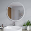 Round LED Bathroom Mirror With Demister Lights Illuminated Touch Sensor 800x800