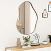 Irregular Wall Mirror Metal Frame Asymmetrical Mirror Decorative Vanity Mirror