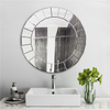 3D Bevelled Glass Wall Mirror Round Decorative Mirror Waterproof Bathroom Mirror