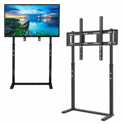 117/132cm Tall Floor TV Stand with Bracket Mount 32-100 Inch Height Adjustable