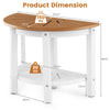 Semicircular Shower Bench 2-Tier Bath Bench Seat Bathroom Inside Shower Stool