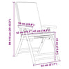 Bistro Chairs Set of 4 Folding with White Bamboo Z1A8