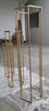 60,80,100cm Set of 3 Gold hexagon Metal Flower Stand Pedestal Plinth QT05400