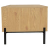 Wood Coffee Table Chipboard Living Room Couch End Sofa Table w/ 1 Drawer Storage