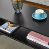 Coffee Table 2 Tiers Wood Tea Table Home Living Room Rectangle Table Black White