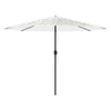 Garden Parasol with Steel White 388x388x248 J2U2