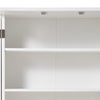 Kitchen Pantry Cabinet Wooden Storage Cupboard 2 Doors Utility Organizer Stand