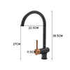 Matt Black Mono Mixer Tap Single Lever Kitchen Bathroom Sink Faucet Swivel Spout
