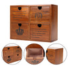 Vintage Wooden Small Cabinet Storage Box Desktop Organizer Unit Display Shelving