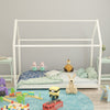 Solid Wood Kid House Bed Frame Single Bed Treehouse Toddler Child Floor Bedframe