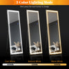 Full Length Mirror with LED Lights Touch Sensor Freestanding/Wall Mounted 150x40