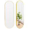 120cm Wall Mounted Oval Mirror Full Length Dressing Mirror Vanity Bedroom Mirror