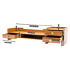 Wooden Office Desk Organizer Stationary Storage Home Tidy Storage Tabletop Stand