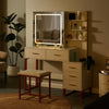 Dressing Table White Desk Makeup Vanity Table Drawers Stool Set Shelf Dresser