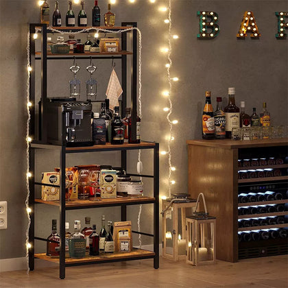 5-Tier Microwave Oven Stand Organizer Baker's Rack fr Kitchen Dining Living Room