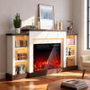 Electric Fireplace Flame Heater,Timer&20 Color LED Light TV Cabinet BIG Dceqbjtq