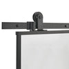 Sliding Barn Door Glass Door Hardware Kit 6-7FT / Door with Track Kit Unit