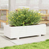 Garden Planter White 90x40x26.5 Solid Wood Pine V0H9