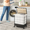 Laundry Hamper 110L Large Capacity Handwoven Rattan Laundry Basket with Lid