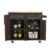 Kitchen Island Storage Trolley Rolling Cart Shelves Cupboard Cabinet Drawer Home