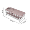 Folding Bathtub Water Tub Adult Children Kids Spa Soaking Sauna SPA Bath Tub Lid