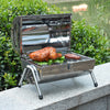 Silver Barrel Barbecue Grill Compact and Versatile BBQ for Outdoor Cooking